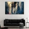 3 panels the rock vs king kong canvas art