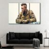 3 panels us marines canvas art