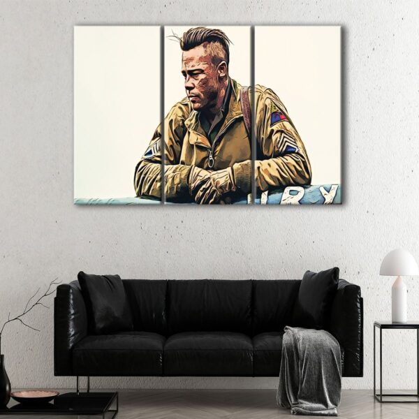 3 panels us marines canvas art