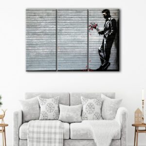 3 panels waiting in vain canvas art