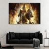 3 panels war fighter canvas art