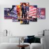 5 panels president trump canvas art