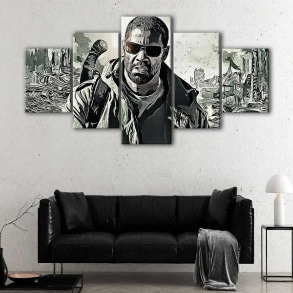 5 panels the book of eli canvas art