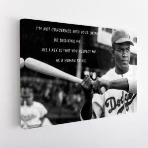 Jackie Robinson Baseball Art by Vintage Baseball Posters