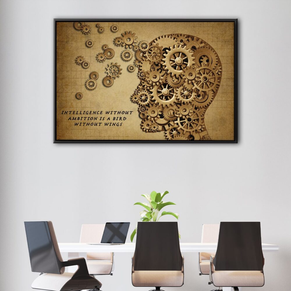 ambition floating frame canvas