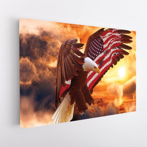 american eagle stretched canvas