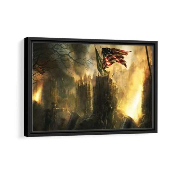 american glory framed canvas black frame