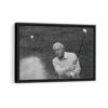 arnold palmer shot framed canvas black frame