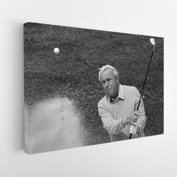 arnold palmer shot stretched canvas