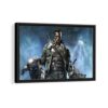 arnold schwarzenegger terminator framed canvas black frame