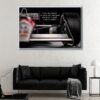 ayrton senna floating frame canvas