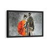 django framed canvas black frame