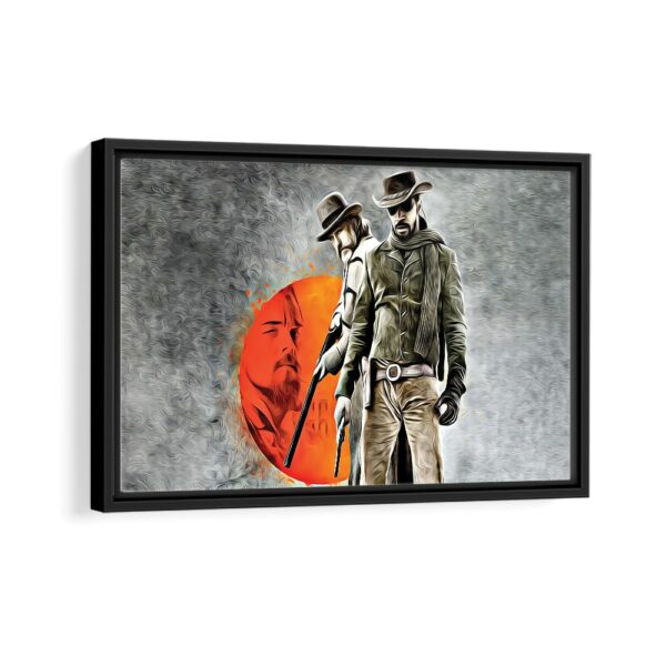 django framed canvas black frame