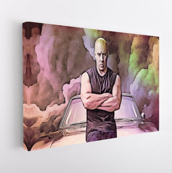 dom toretto stretched canvas