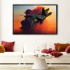 f 22 raptor floating frame canvas