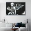 fallen angel floating frame canvas