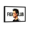 fight club framed canvas black frame