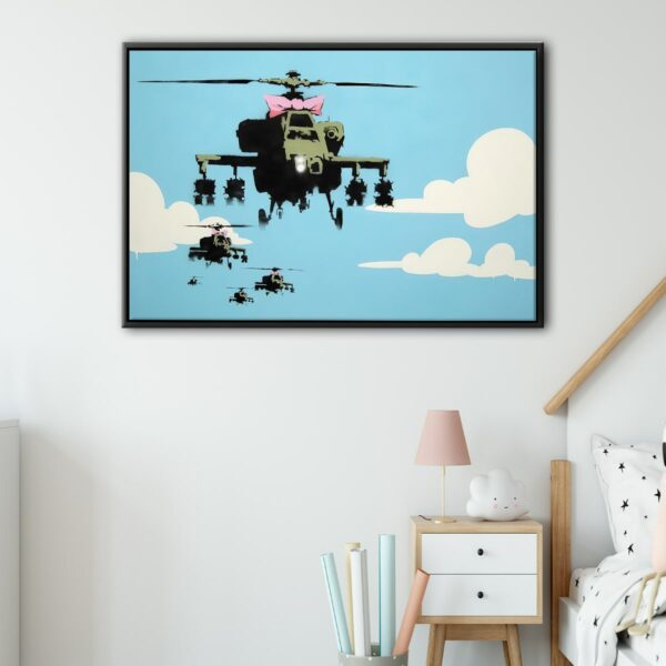 happy choppers floating frame canvas