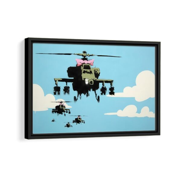 happy choppers framed canvas black frame