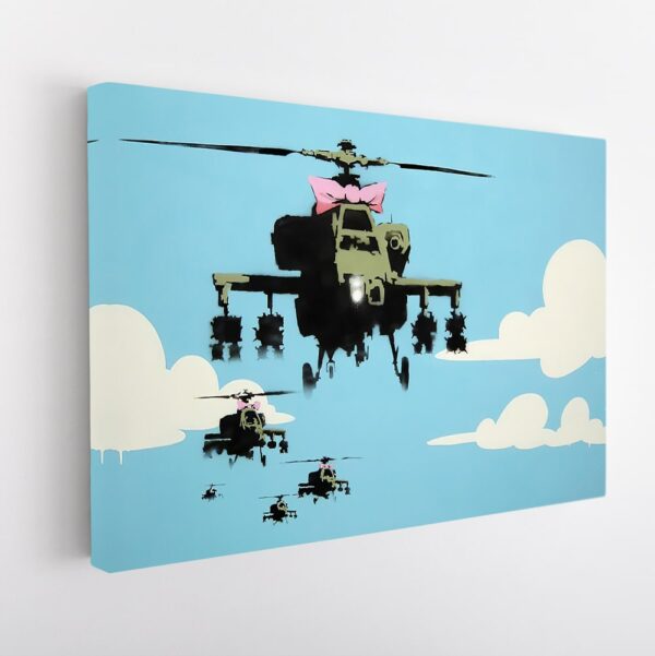 happy choppers stretched canvas