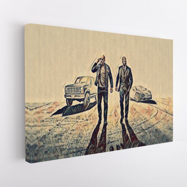 hobbs and shaw stretched canvas