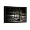 hockey motivation framed canvas black frame