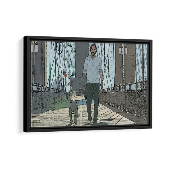 john wick 2 framed canvas black frame