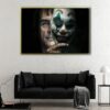 joker mask floating frame canvas