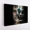 joker mask stretched canvas