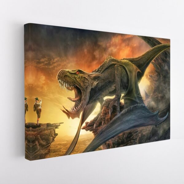 jurassic park stretched canvas