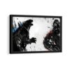 king kong abstract framed canvas black frame