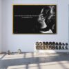 mike singletary football floating frame canvas