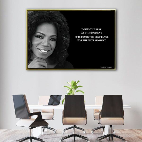 oprah winfrey quote floating frame canvas