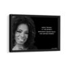 oprah winfrey quote framed canvas black frame