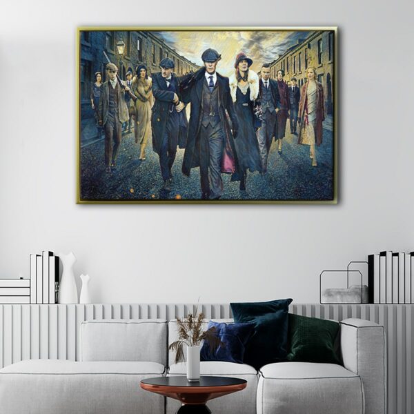 peaky blinders floating frame canvas