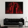 scream horror floating frame canvas