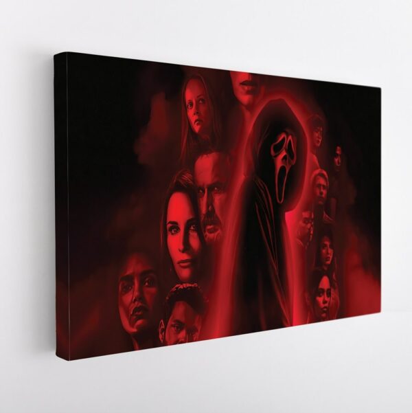 scream horror stretched canvas