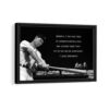 ted williams baseball framed canvas black frame