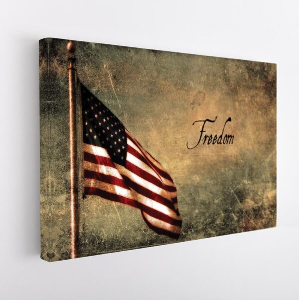 us freedom stretched canvas