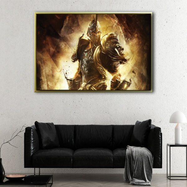 war fighter floating frame canvas