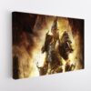 war fighter stretched canvas