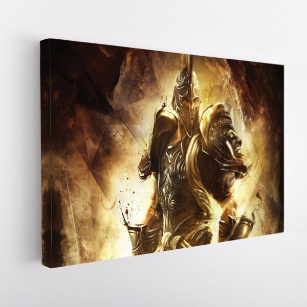 war fighter stretched canvas