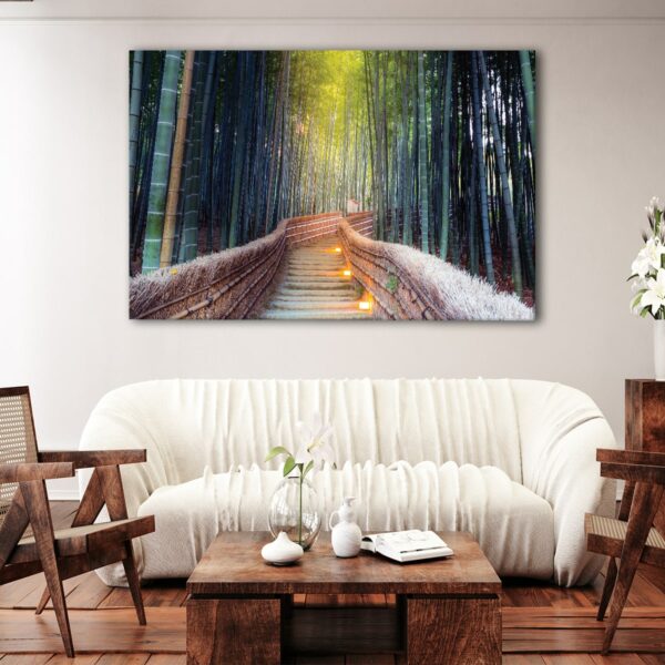 1 panels bamboo forest canvas art