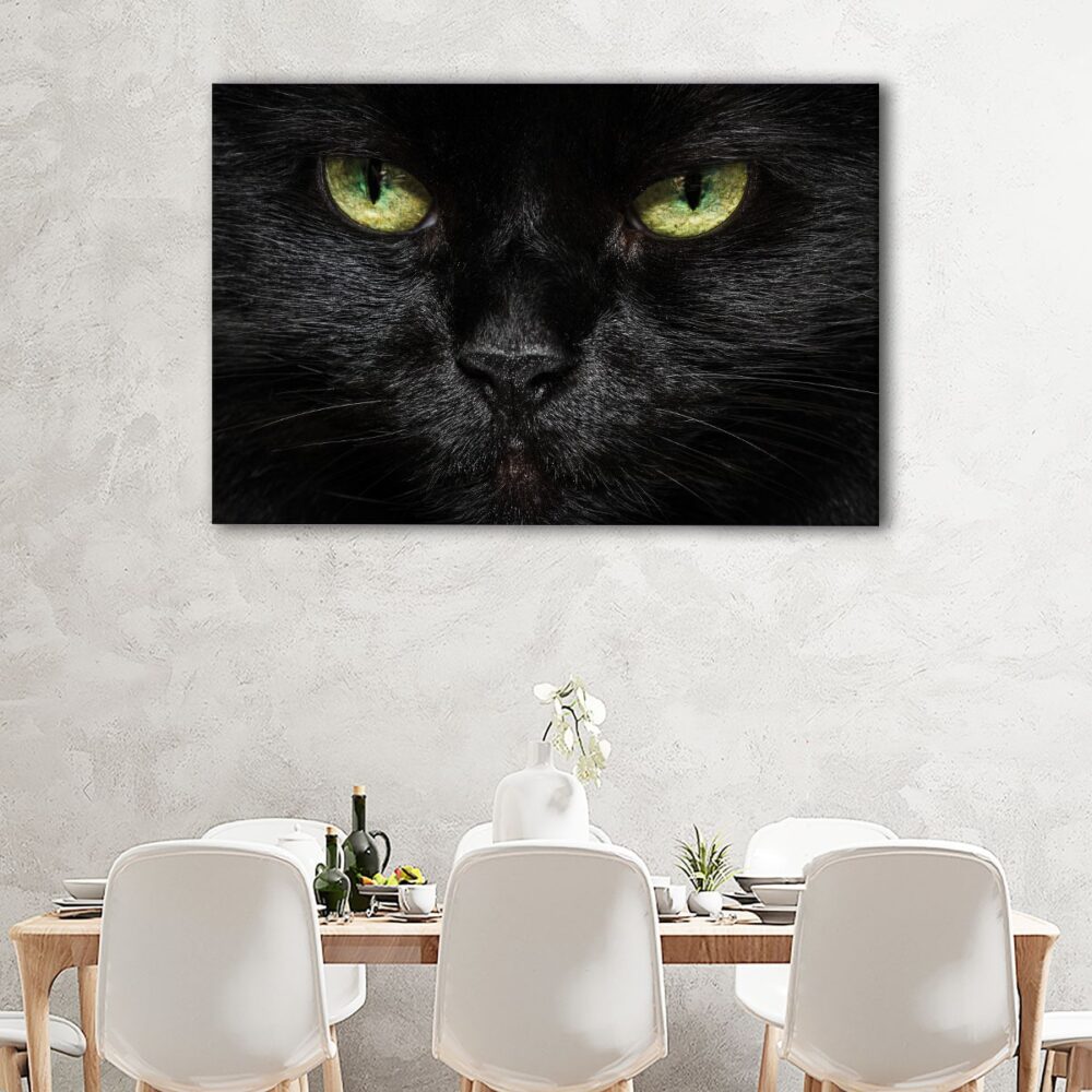 1 panels black cat canvas art