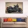 1 panels vintage motorcycle canvas art