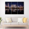 3 panels austin skyline canvas art