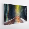 bamboo forest stretched canvas