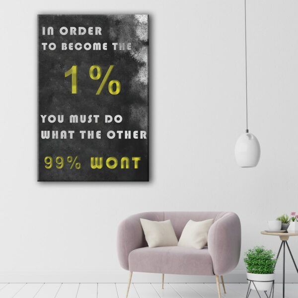 become one per cent canvas1