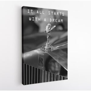 it all starts with a dream canvas art