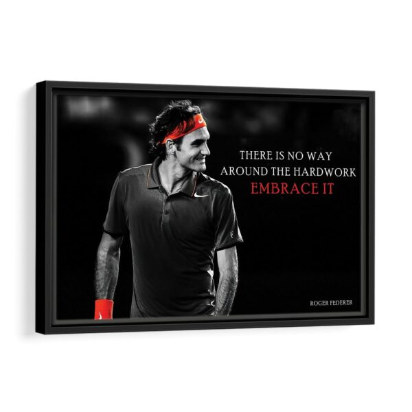 roger federe framed canvas black frame